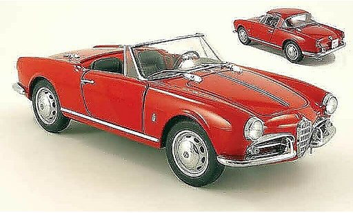 Alfa Romeo Giulietta spider 1/18 Autoart 1300 rood 1955 modelauto