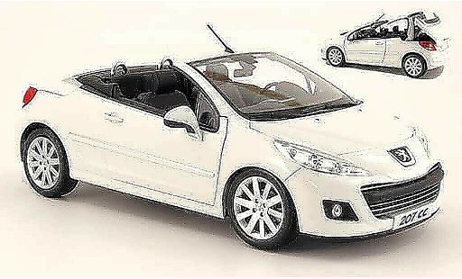 Peugeot 207 CC 1/18 Norev wit 2009 modelauto