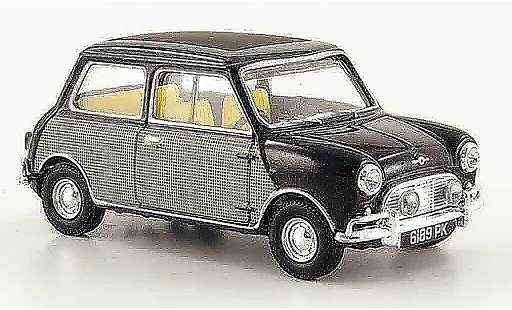 Austin Mini cooper 1/43 Vanguards MK I zwart avec Dekor Peter Sellers modelauto