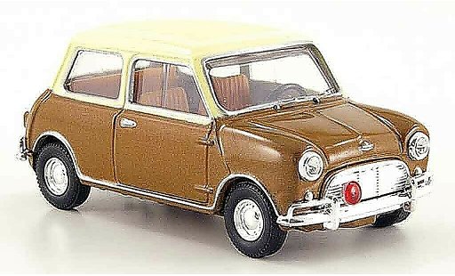 Austin Mini cooper s 1/43 Vanguards MK I bruin beige Steve McQueen modelauto