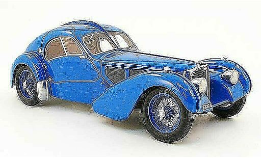 Bugatti 57 Atlantic 1/18 Neo SC blauw 1938 modelauto