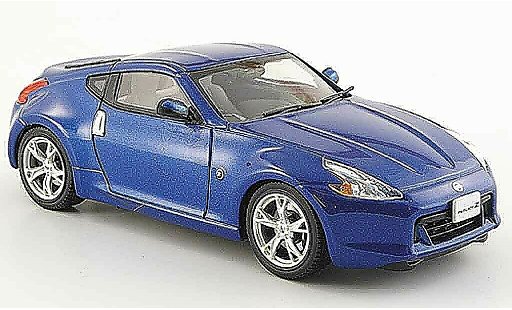 Nissan 370Z Base 1/43 Ebbro Fairlady Z blauw 2008 modelauto