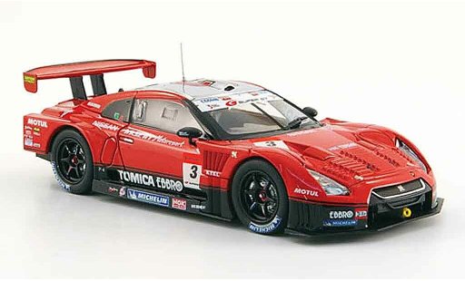 Nissan Skyline R35 1/43 Ebbro GT R No.3 Hasemi Tomica Super GT 500 2009 modelauto