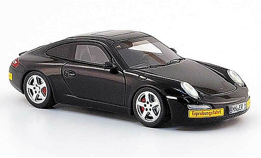 Porsche 911 RUF 1/43 Spark E zwart 2008 modelauto