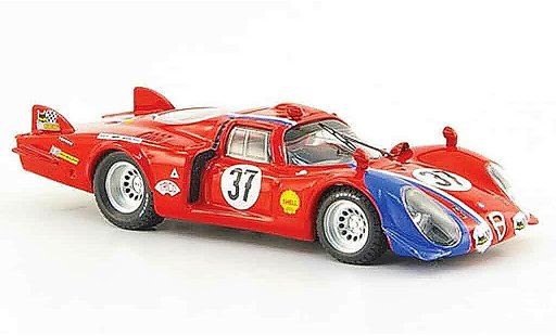 Alfa Romeo 33.2 coupe 1/43 Best 1968 c no.37 pilette slotemakers 24h le mans modelauto