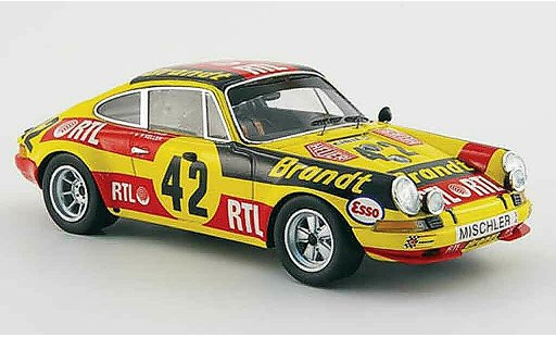 Porsche 911 S 1/43 Spark S No.42 Brandt RTL 24h Le Mans 1972 modelauto