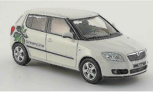 Skoda Fabia Green Line 1/43 Abrex wit 4-portes modelauto