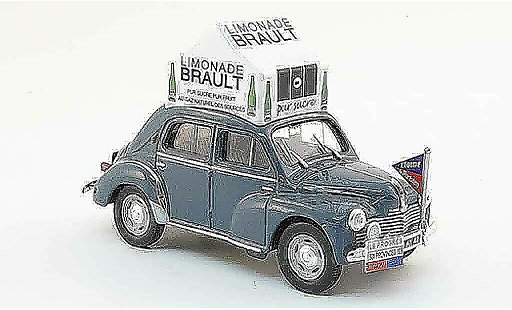 Renault 4CV Base 1/43 Eligor grijs limonade couzan brault 1953 modelauto
