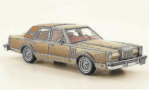 Lincoln Continental 1979 1/43 Neo MK VI Sedan grijs or bruin modelauto