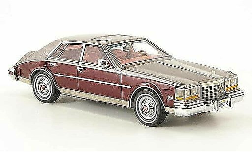 Cadillac Seville Sedan 1/43 Neo 1981 Mk II grijs/zwart-rood modelauto