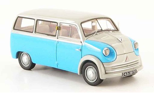 Lloyd LT 500 1/43 Neo 600 blauw grijs 1955 modelauto
