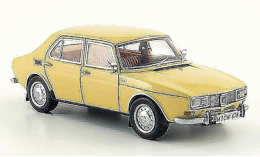 Saab 99 Base 1/43 Neo beige 4 turig edition liavecee 300 1971 modelauto