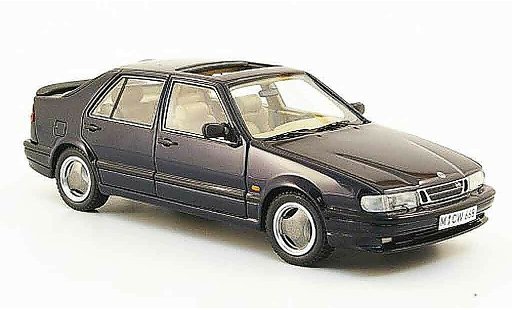 Saab 9000 CS 1/43 Neo blauw edition liavecee 300 1992 modelauto