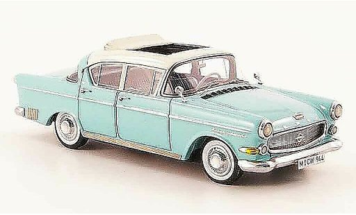 Opel Kapitan P2.5 1/43 Neo 2.5 l turquoise creme liavec. auflage 300 1958 modelauto