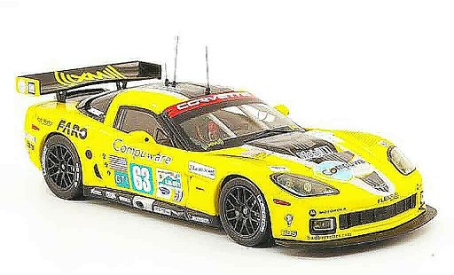 Chevrolet Corvette course 1/43 IXO C6 R No.63 Compuware 24h Le Mans 2009 modelauto