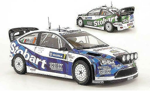 Ford Focus RS WRC 1/18 Sun Star no.7 stobart rallye Zweden 2008 modelauto