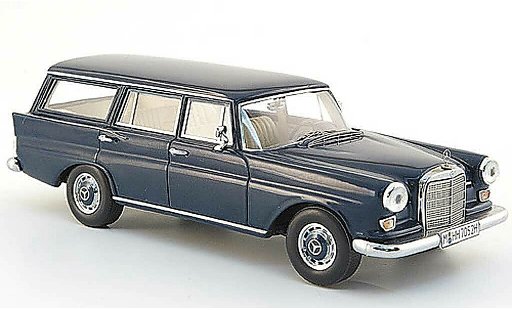 Mercedes 230 Base 1/43 Spark Universal (W 110) blauw 1966 modelauto