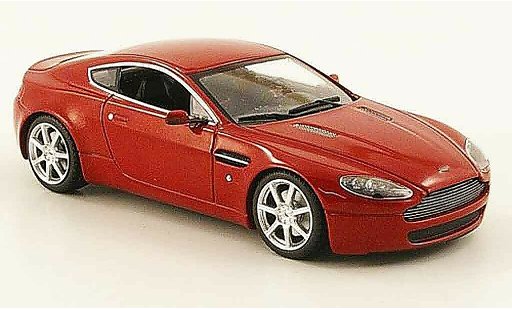 Aston Martin V8 vantage 1/43 Minichamps rood 2005 modelauto