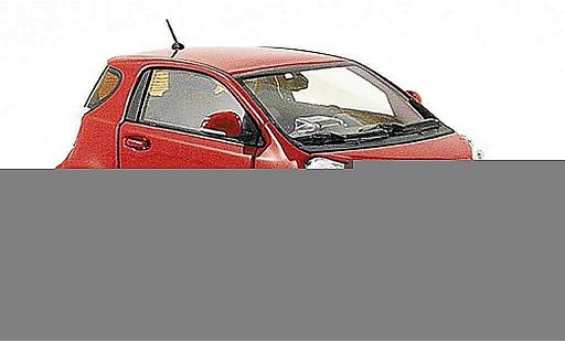 Toyota IQ Base 1/43 Minichamps rood 2009 modelauto