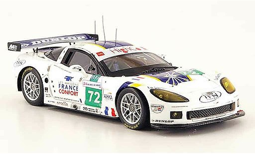 Chevrolet Corvette course 1/43 Spark C6 R No.72 24h Le Mans 2009 modelauto