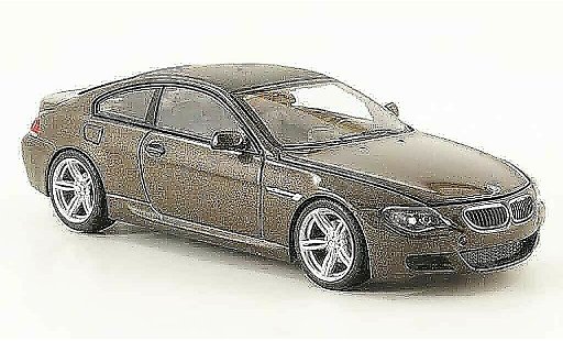 Bmw M6 Coupe 1/43 Minichamps E63 bruin 2007 modelauto