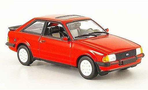 Ford Escort XR3 1/43 Minichamps i rood 1982 MK3 modelauto
