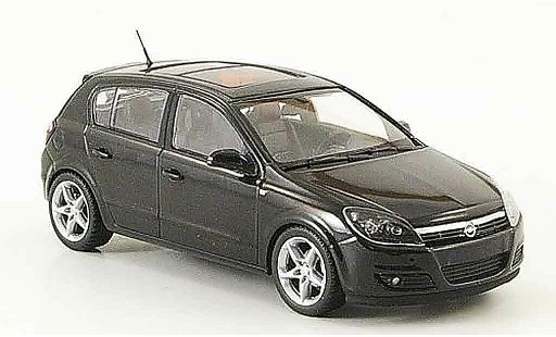 Opel Astra Base 1/43 Minichamps h zwart 5 turig 2004 modelauto