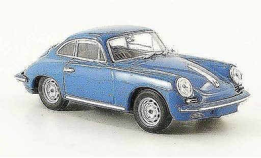Porsche 356 1963 1/43 Minichamps C Carrera 2 blauw modelauto