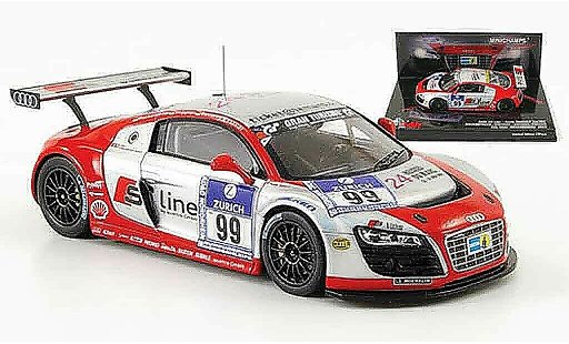 Audi R8 s tronic 1/43 Minichamps 2009 LMS No.99 Line 24h Nurburgring modelauto