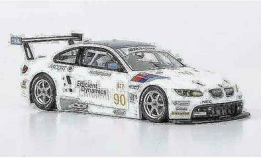 Bmw M3 gt2 1/43 Minichamps E92 No.90 Rahal Letterman Racing ALMS 2009 modelauto