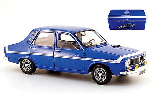 Renault 12 Gordini 1/18 Solido blauw in blechbox modelauto