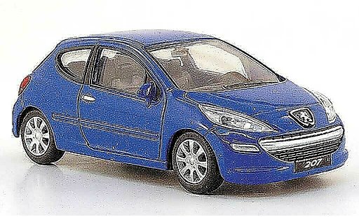 Peugeot 207 Base 1/43 Mondo Motors blauw 3-turig modelauto