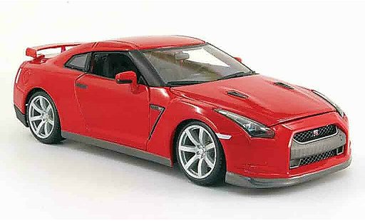Nissan Skyline R35 1/18 Burago gt-r rood 2009 modelauto