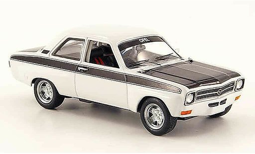 Opel Ascona A Base 1/43 Schuco sport wit zwart modelauto