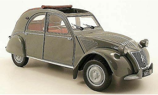 Citroen 2CV Berline 1/18 Norev azlp grijs 1958 avec toit ouvrant modelauto