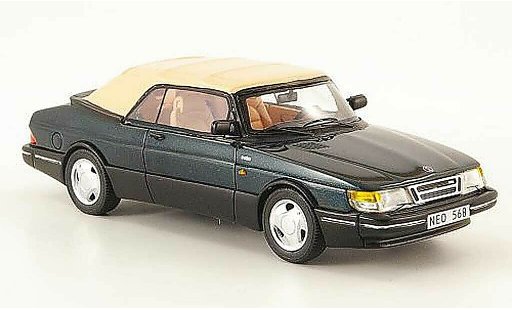 Saab 900 1987 1/43 Neo cabriolet groen ferme modelauto