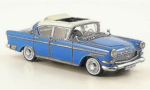 Opel Kapitan P2.5 1/43 Neo blauw/wit 1958 modelauto