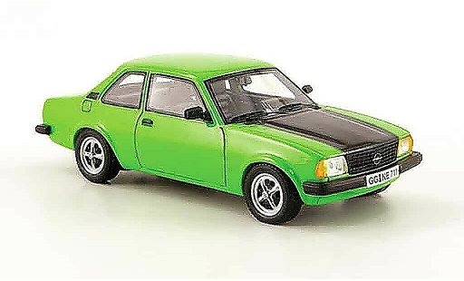 Opel Ascona B SR 1/43 Neo groen avec zwarter haube 1980 modelauto