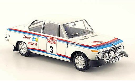 Bmw 2002 ti 1/43 Trofeu No.3 Warmbold/Todt Rally San Remo 1973 modelauto