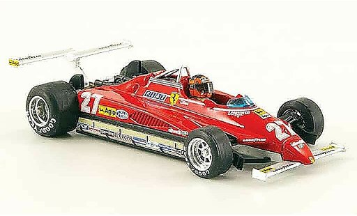 Ferrari 126 C2 1/43 Brumm turbo no.27 g.villeneuve gp usa west modelauto