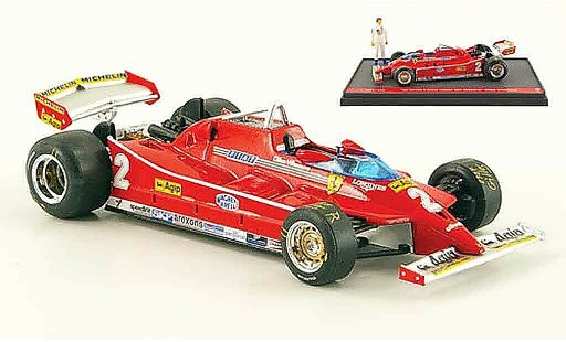 Ferrari 126 C 1/43 Brumm turbo no.2 g.villeneuve test gp italien modelauto