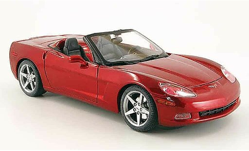 Chevrolet Corvette Convertible 1/18 Maisto C6 cabrio rood modelauto