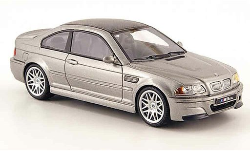 Bmw M3 CSL 1/43 Premium X E46 grijs 2003 modelauto