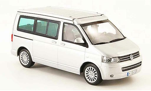Volkswagen Combi Base 1/43 Minichamps t5 california grijs metallic 2009 modelauto