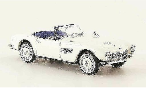 Bmw 507 Cabriolet 1/43 Schuco wit modelauto