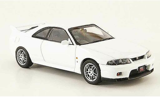 Nissan Skyline R33 1/43 Ebbro GT R Vspec wit 1995 modelauto