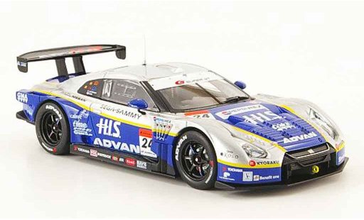 Nissan Skyline R35 1/43 Ebbro JGTC GT R No.24 H.I.S. Advan SGT 500 Fuji 2009 modelauto