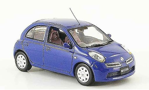 Nissan Micra Base 1/43 J Collection blauw Funfturer Rechtslenker 2007 modelauto