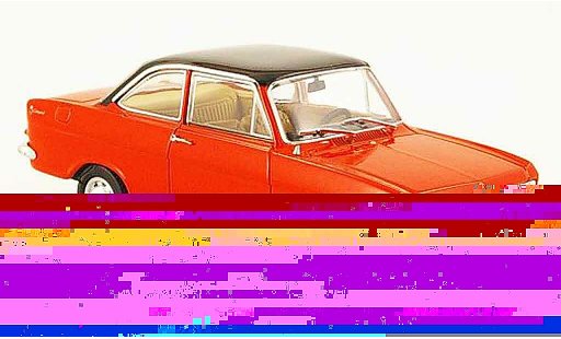 Opel Kadett A A 1/43 Starline coupe rood zwart 1963 modelauto
