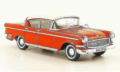 Opel Kapitan P2.5 1/43 Starline p 2.5 rood wit 1958 modelauto